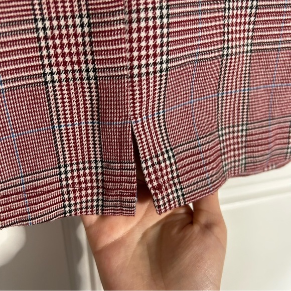 JOHN GALT (BRANDY MELVILLE) CARA SKIRT PINK PLAID ONE SIZE ZIP CLOSURE IN BACK - Picture 11 of 14